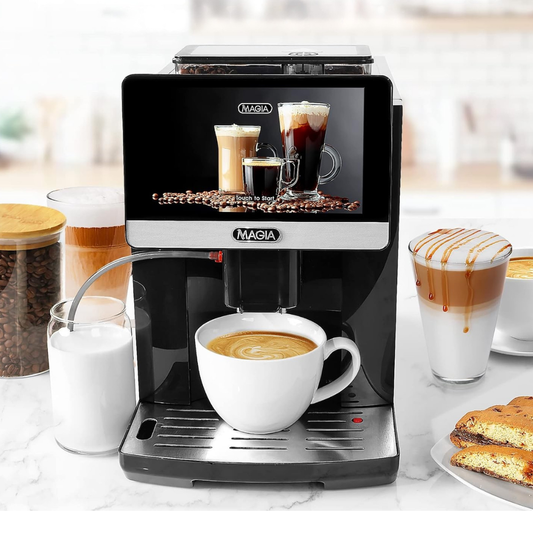 Zulay Magia Helautomatisk Espressomaskin med Kaffekvarn – 19 Anpassningsbara Kaffealternativ